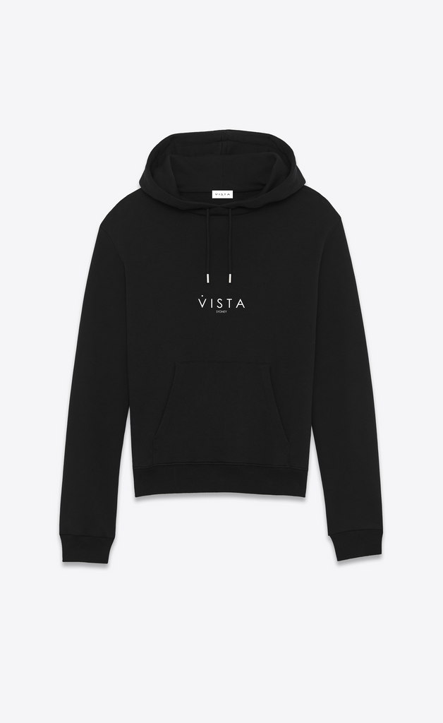 BLACK "VISTA ORIGINS" HOODIE