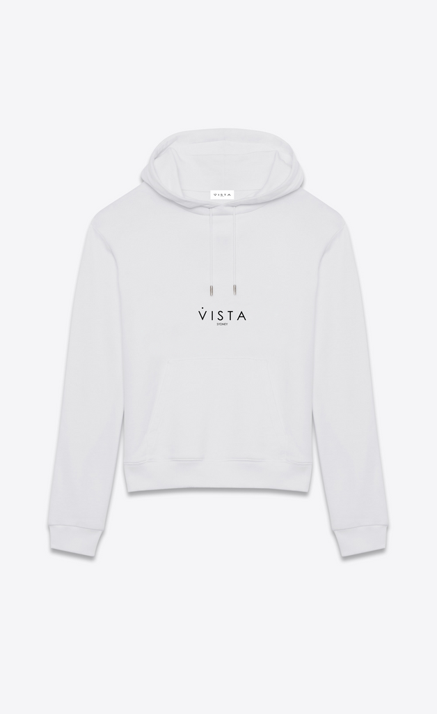 WHITE "VISTA ORIGINS" HOODIE